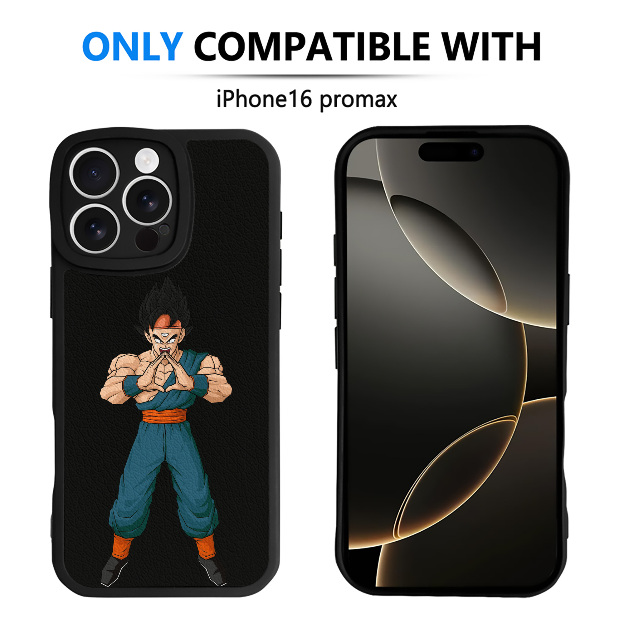 （画像用） ドラゴンボール DRAGON BALL 【iPhone 16シリーズ対応】シリコンスマホケース（レザー調） 材質：シリコン